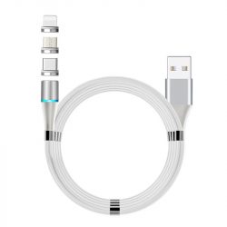 3 in1 self-winding magnetic cable