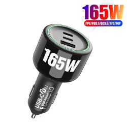 3 port 165w usb c car charger
